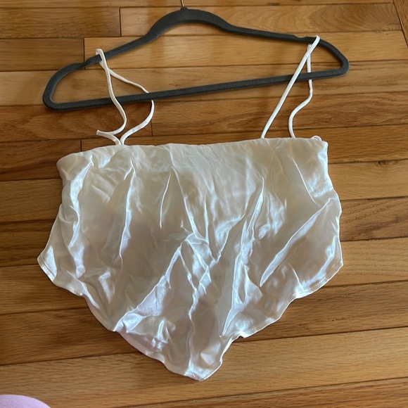 NWT Zara Silk Tie Blouse - Picture 3 of 5